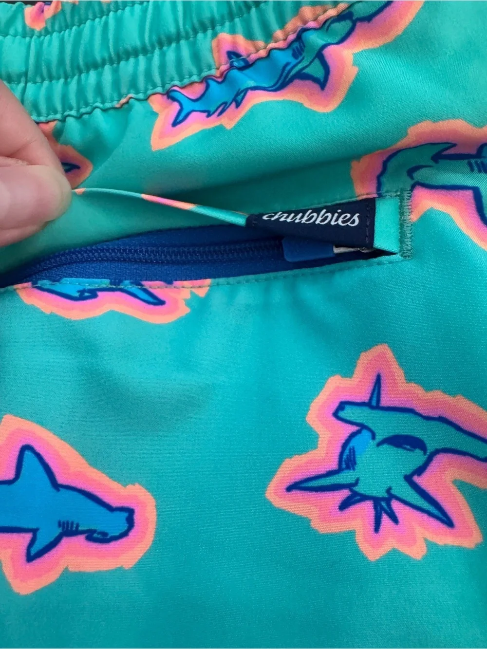 NWT Chubbies Boys' Shorter Classic Swim Trunks Sz XL in apex swimmers pattern